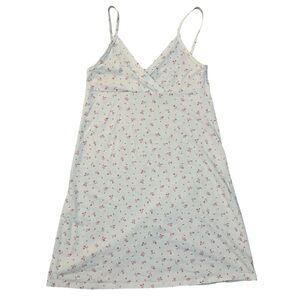 Brandy Melville White & Pink Floral Mini Dress 🩷